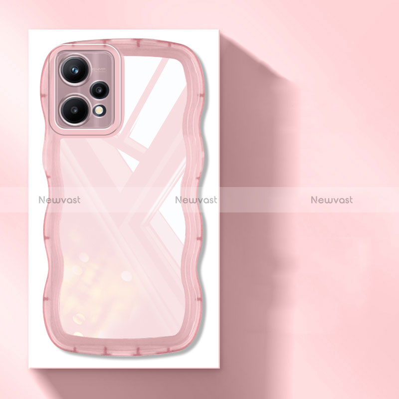 Ultra-thin Transparent TPU Soft Case Cover H03 for Realme 9 5G Pink