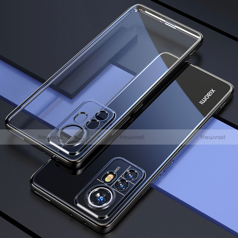 Ultra-thin Transparent TPU Soft Case Cover H03 for Xiaomi Mi 12 5G Black