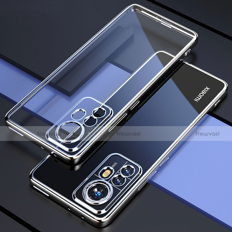 Ultra-thin Transparent TPU Soft Case Cover H03 for Xiaomi Mi 12 5G Silver