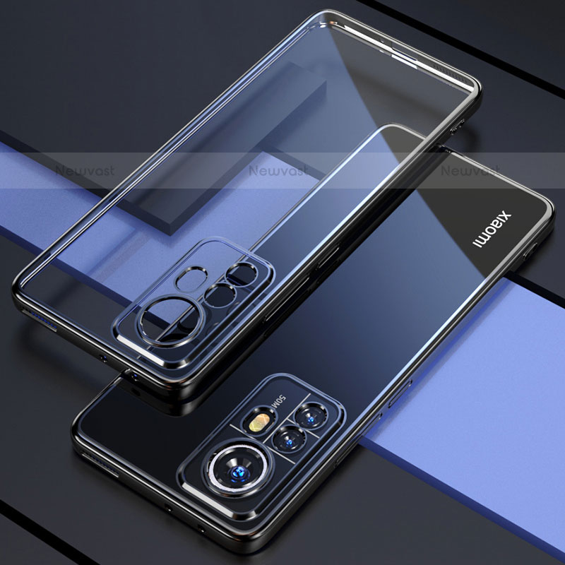 Ultra-thin Transparent TPU Soft Case Cover H03 for Xiaomi Mi 12 Pro 5G Black