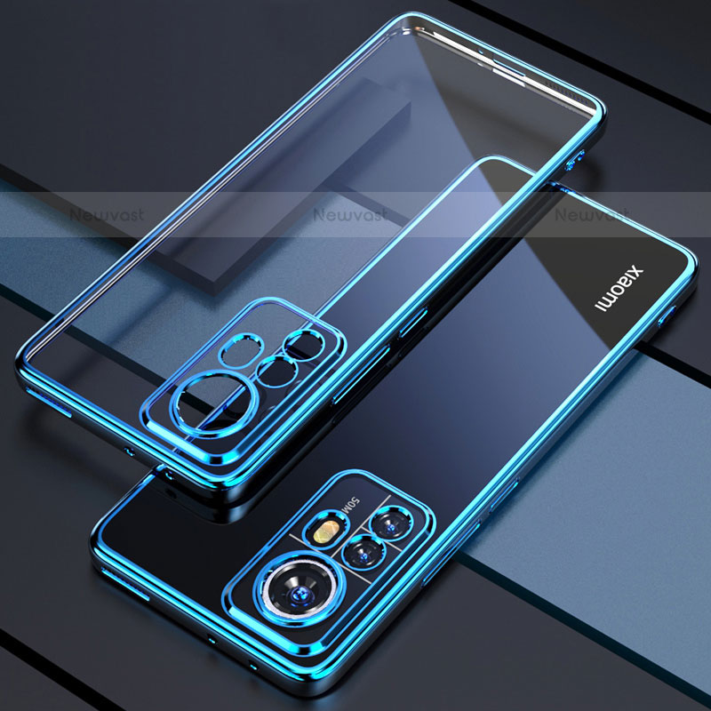 Ultra-thin Transparent TPU Soft Case Cover H03 for Xiaomi Mi 12S Pro 5G Blue