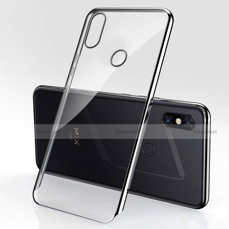 Ultra-thin Transparent TPU Soft Case Cover H03 for Xiaomi Mi Mix 3 Black