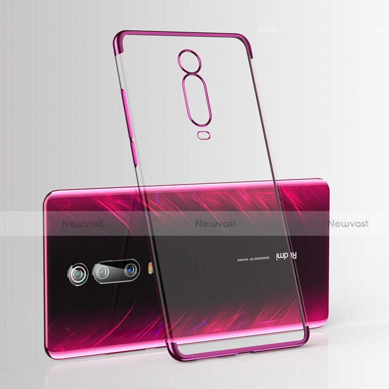 Ultra-thin Transparent TPU Soft Case Cover H03 for Xiaomi Redmi K20 Pro Purple