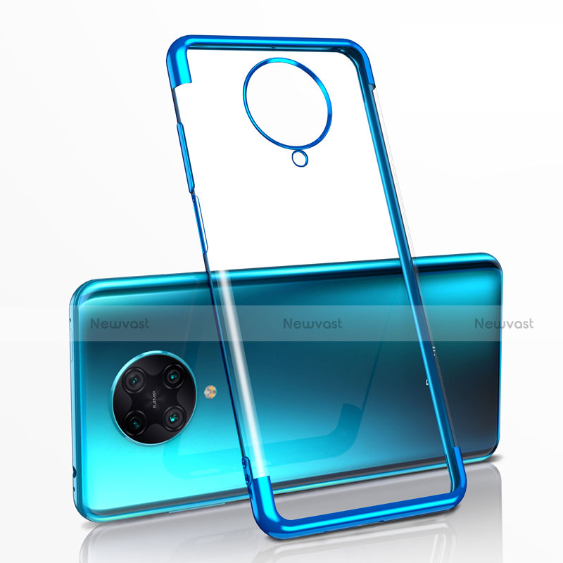 Ultra-thin Transparent TPU Soft Case Cover H03 for Xiaomi Redmi K30 Pro 5G Blue