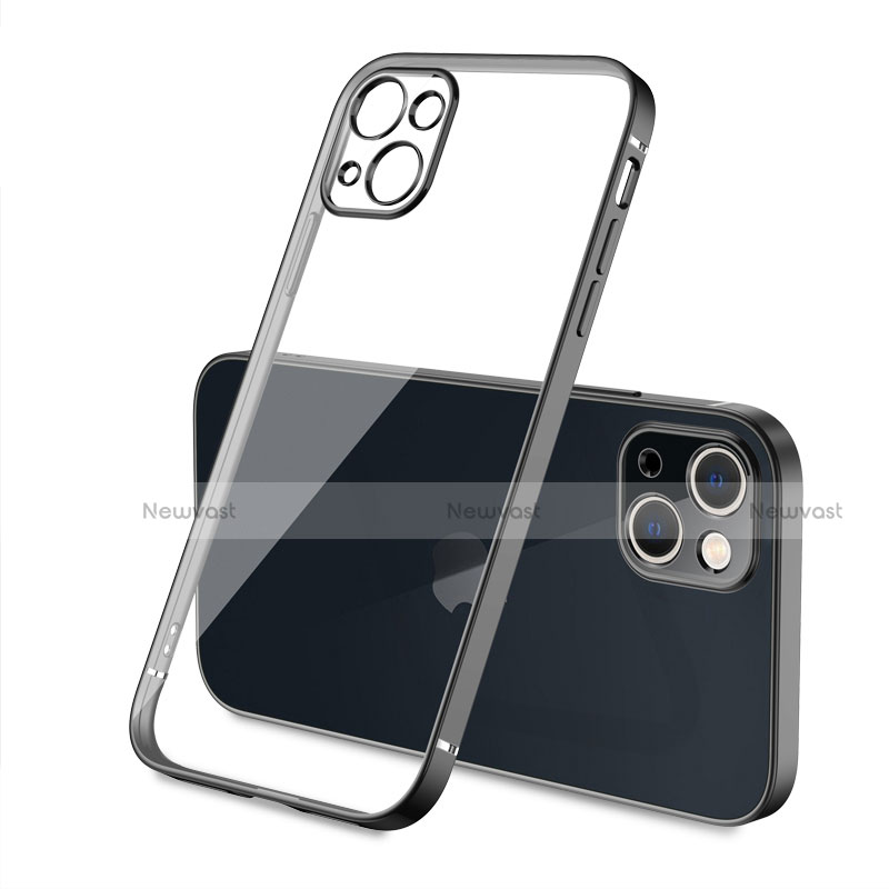 Ultra-thin Transparent TPU Soft Case Cover H04 for Apple iPhone 13 Black