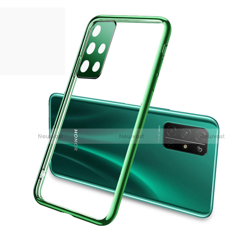 Ultra-thin Transparent TPU Soft Case Cover H04 for Huawei Honor 30S Green