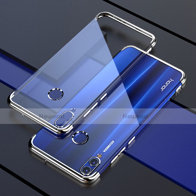 Ultra-thin Transparent TPU Soft Case Cover H04 for Huawei Honor 8X Silver