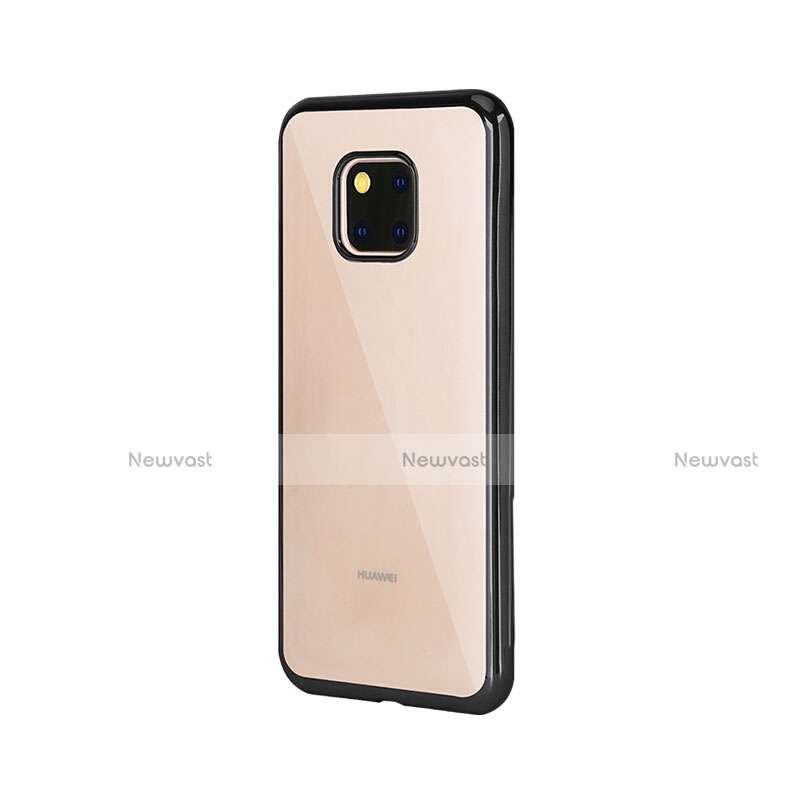 Ultra-thin Transparent TPU Soft Case Cover H04 for Huawei Mate 20 Pro Black