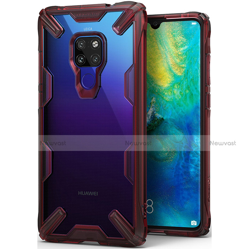Ultra-thin Transparent TPU Soft Case Cover H04 for Huawei Mate 20 Red