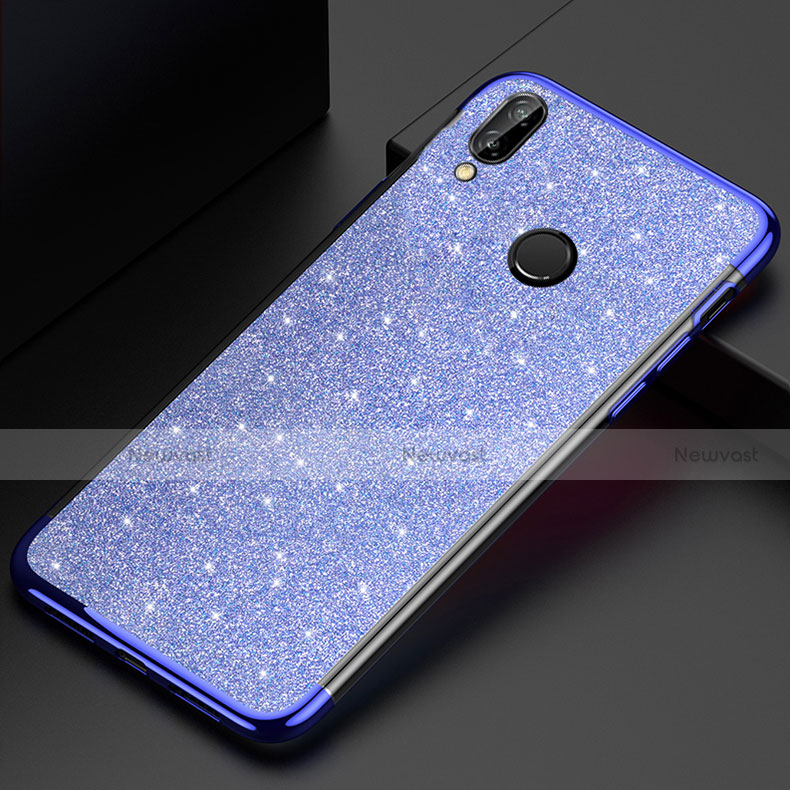 Ultra-thin Transparent TPU Soft Case Cover H04 for Huawei Nova 3e Blue