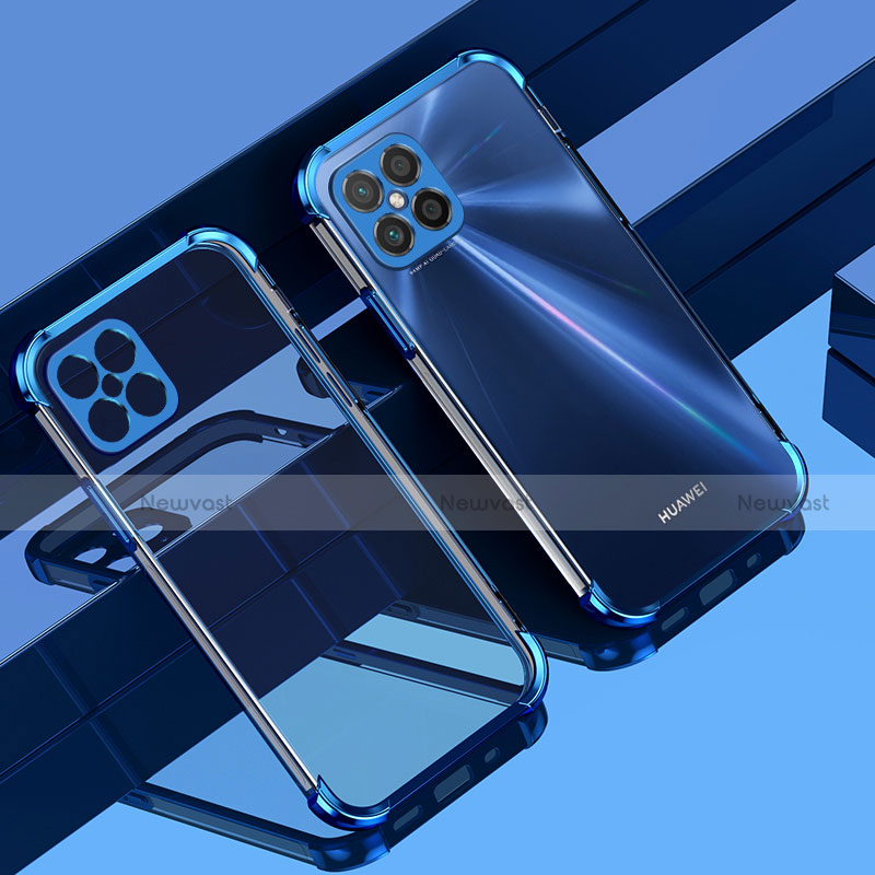 Ultra-thin Transparent TPU Soft Case Cover H04 for Huawei Nova 8 SE 5G Blue