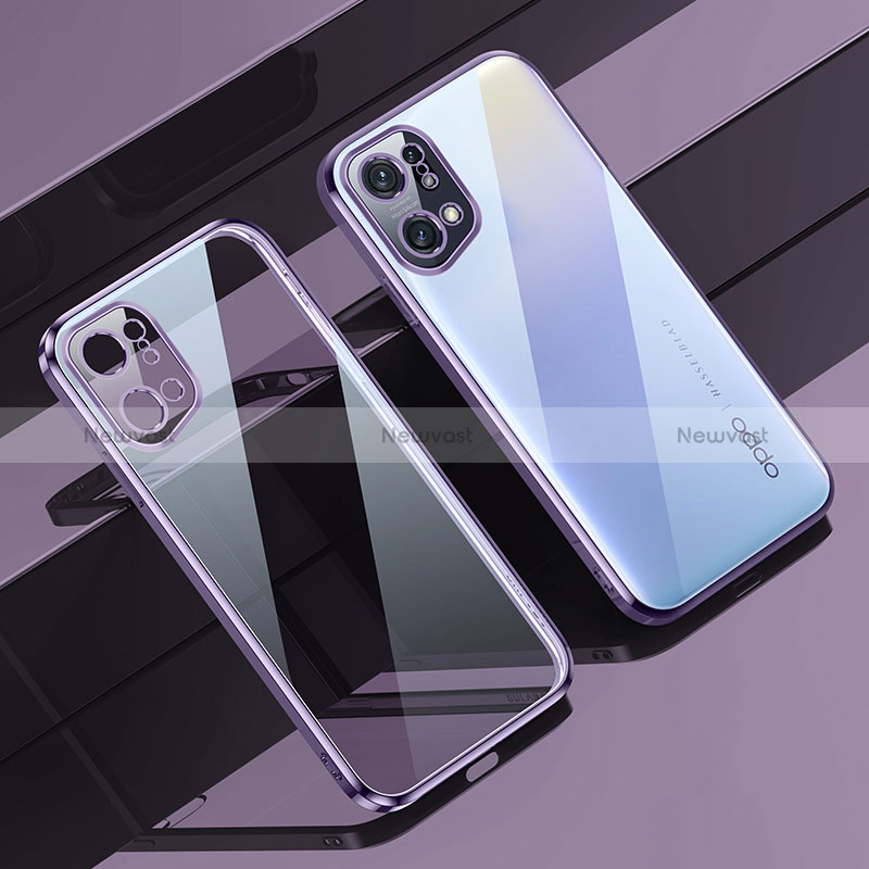 Ultra-thin Transparent TPU Soft Case Cover H04 for Oppo Find X5 5G