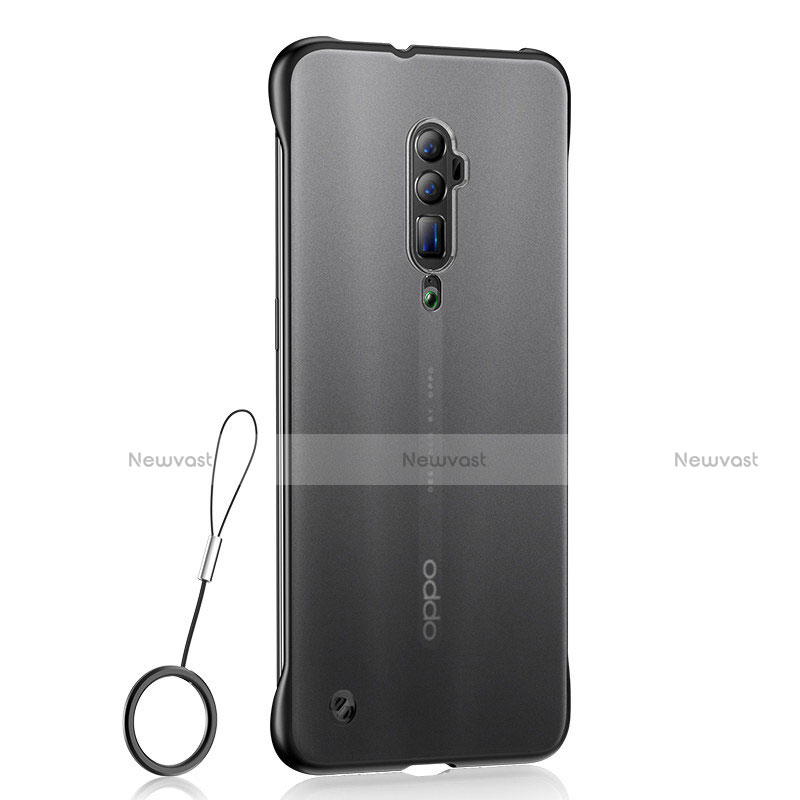 Ultra-thin Transparent TPU Soft Case Cover H04 for Oppo Reno 10X Zoom Black