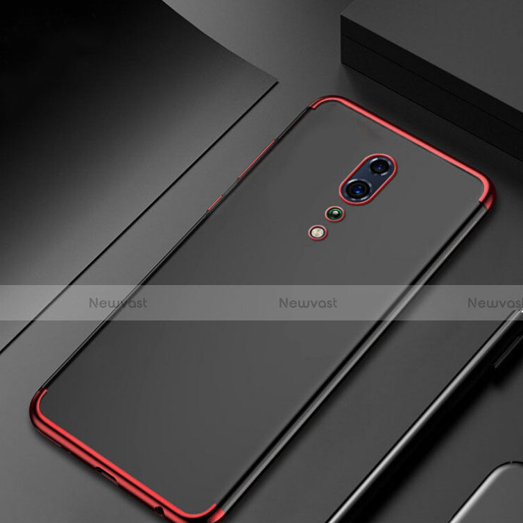Ultra-thin Transparent TPU Soft Case Cover H04 for Oppo Reno Z Red