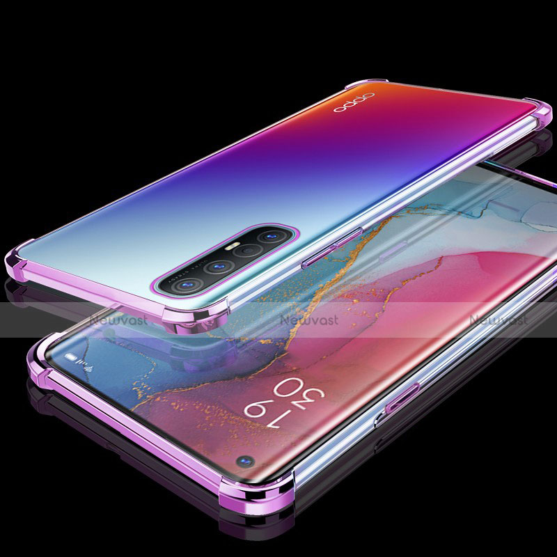 Ultra-thin Transparent TPU Soft Case Cover H04 for Oppo Reno3 Pro