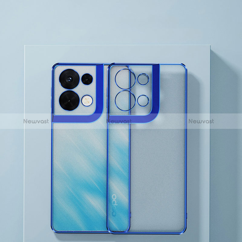 Ultra-thin Transparent TPU Soft Case Cover H04 for Oppo Reno8 5G