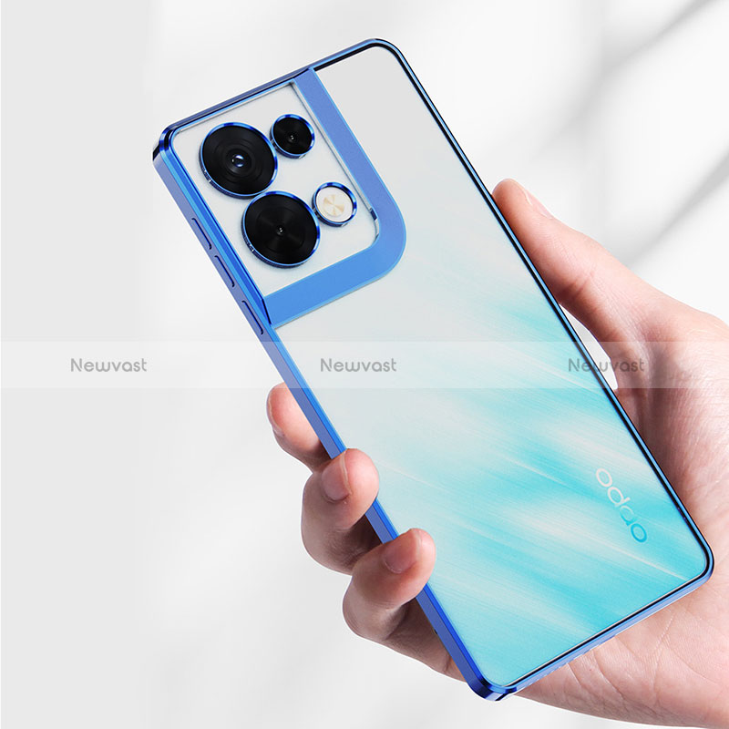 Ultra-thin Transparent TPU Soft Case Cover H04 for Oppo Reno8 Pro+ Plus 5G