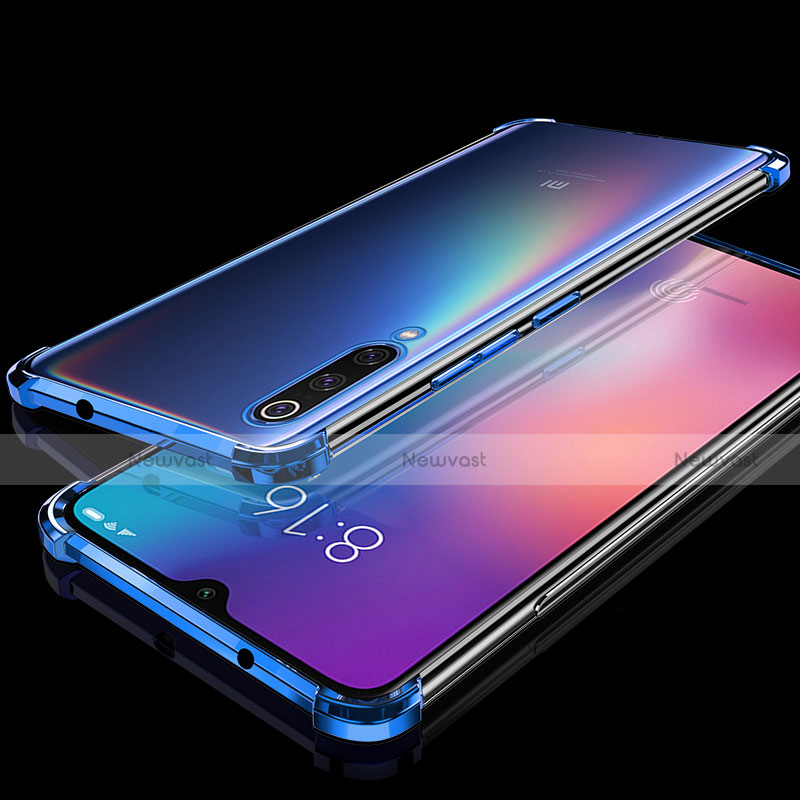 Ultra-thin Transparent TPU Soft Case Cover H04 for Xiaomi Mi 9 Blue