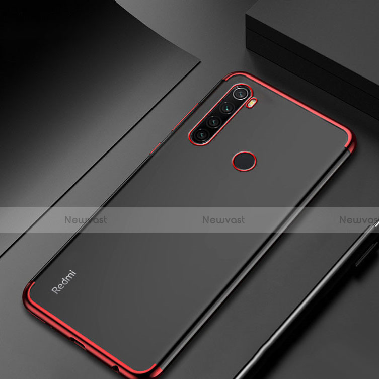 Ultra-thin Transparent TPU Soft Case Cover H04 for Xiaomi Redmi Note 8 (2021) Red