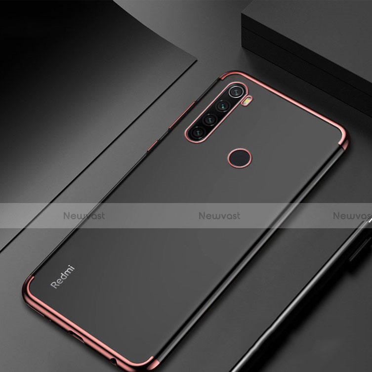 Ultra-thin Transparent TPU Soft Case Cover H04 for Xiaomi Redmi Note 8 (2021) Rose Gold