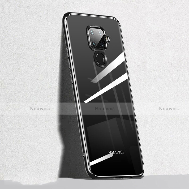 Ultra-thin Transparent TPU Soft Case Cover H05 for Huawei Mate 30 Lite Black