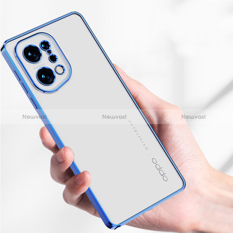 Ultra-thin Transparent TPU Soft Case Cover H05 for Oppo Find X5 5G