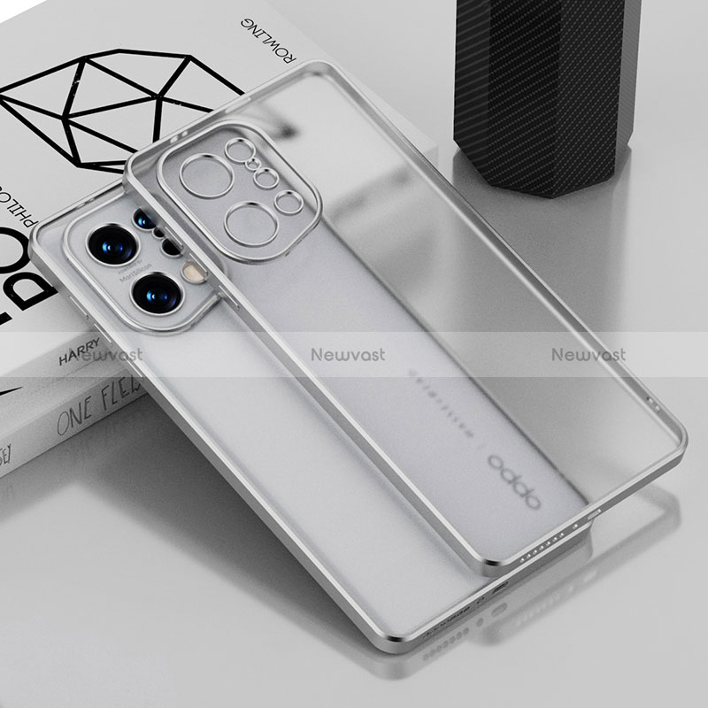 Ultra-thin Transparent TPU Soft Case Cover H05 for Oppo Find X5 5G