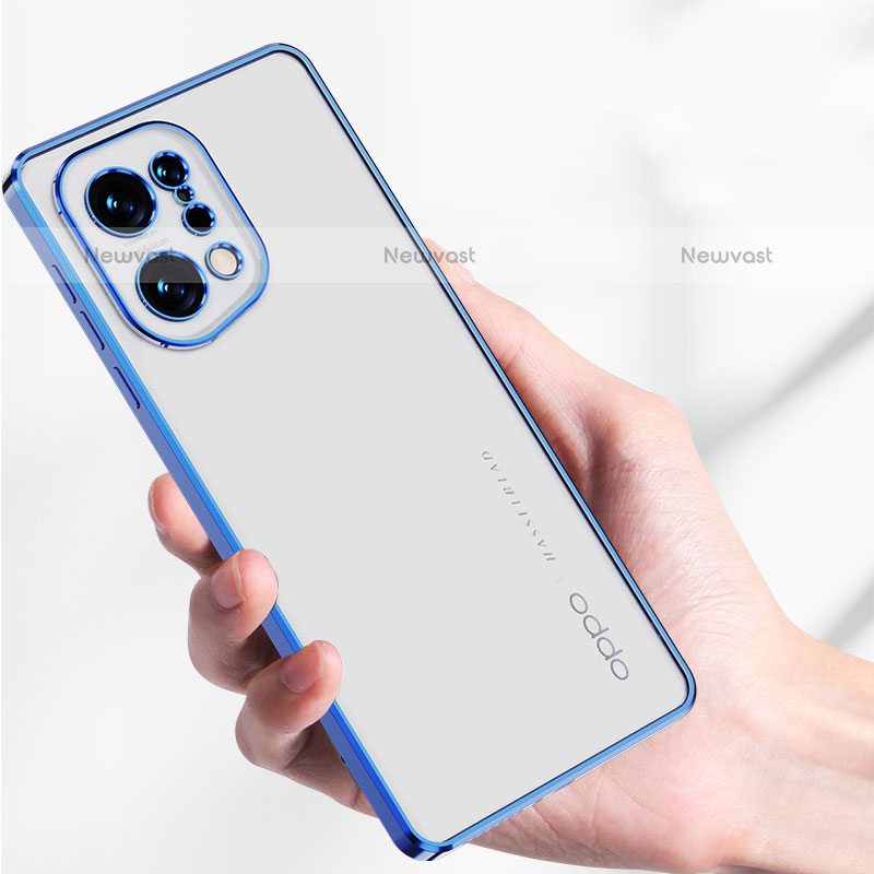 Ultra-thin Transparent TPU Soft Case Cover H05 for Oppo Find X5 Pro 5G