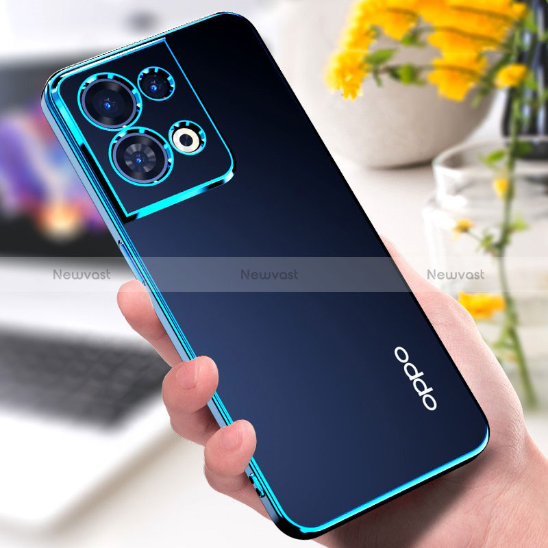 Ultra-thin Transparent TPU Soft Case Cover H05 for Oppo Reno8 5G