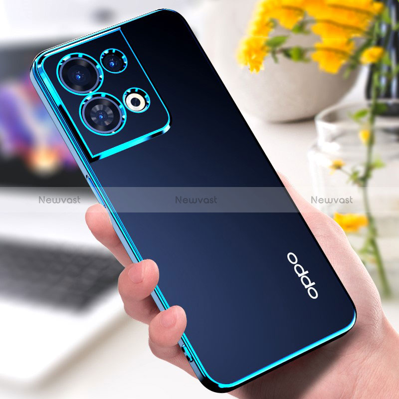 Ultra-thin Transparent TPU Soft Case Cover H05 for Oppo Reno9 Pro+ Plus 5G