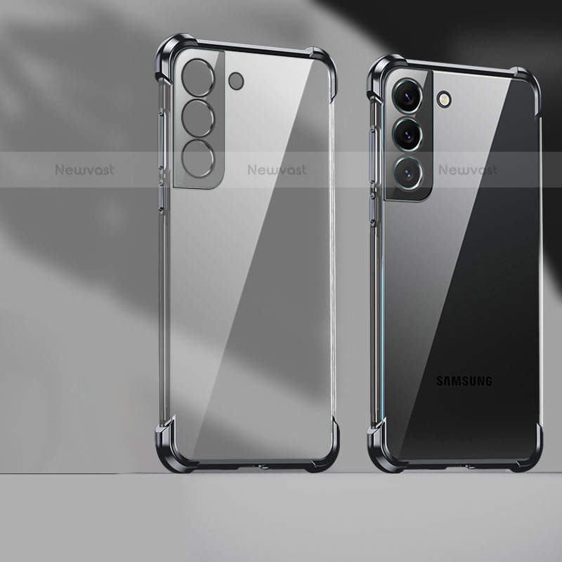 Ultra-thin Transparent TPU Soft Case Cover H05 for Samsung Galaxy S21 Plus 5G Black