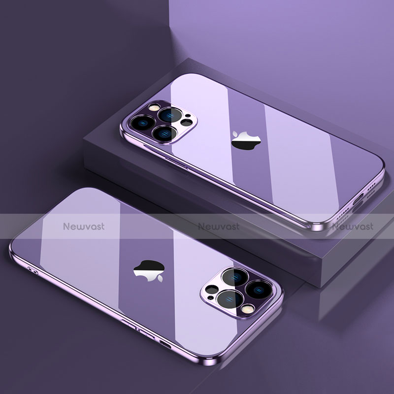 Ultra-thin Transparent TPU Soft Case Cover H08 for Apple iPhone 14 Pro Max