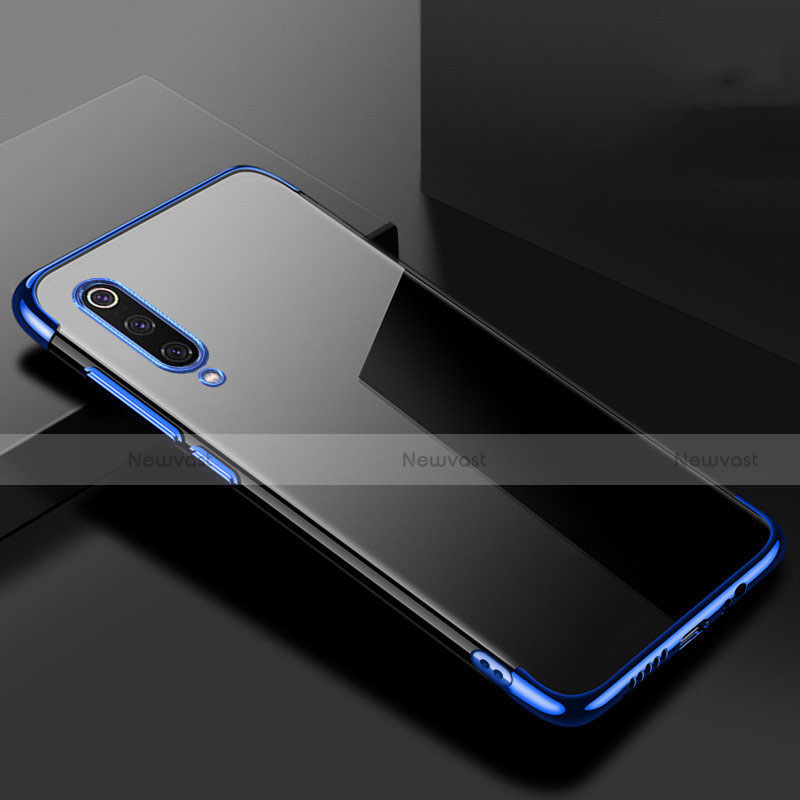 Ultra-thin Transparent TPU Soft Case Cover H08 for Xiaomi Mi 9 Blue