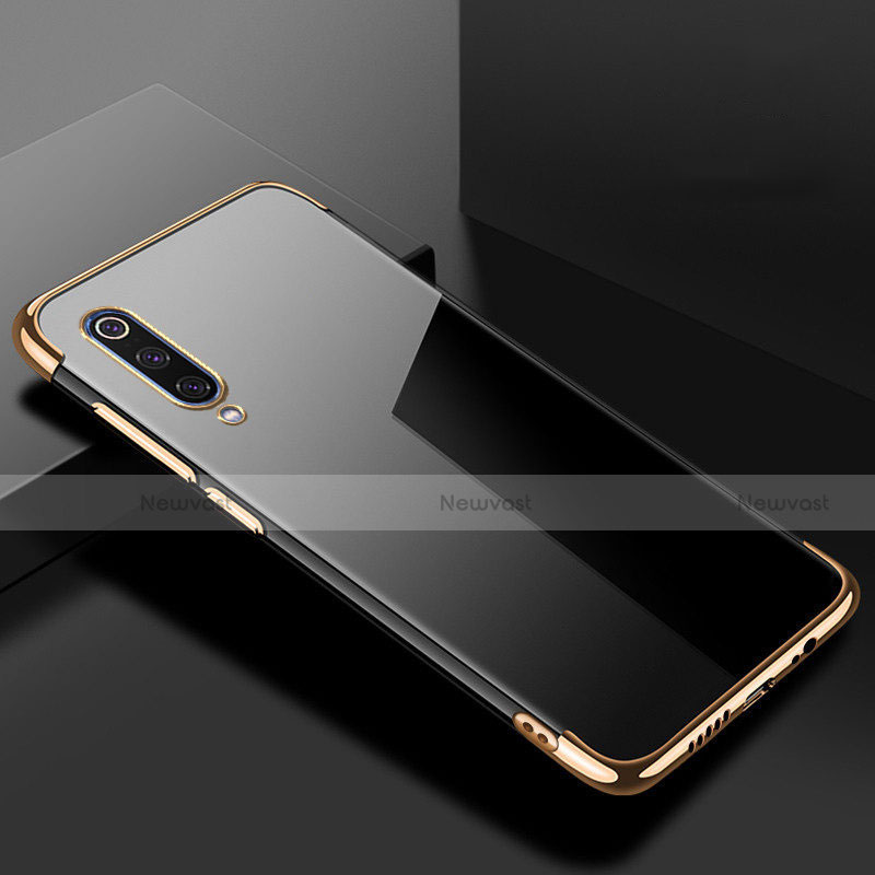Ultra-thin Transparent TPU Soft Case Cover H08 for Xiaomi Mi 9 Lite Gold