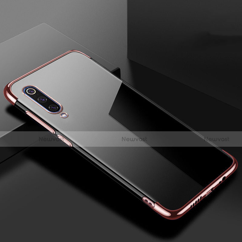 Ultra-thin Transparent TPU Soft Case Cover H08 for Xiaomi Mi 9 Rose Gold