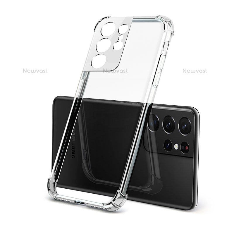 Ultra-thin Transparent TPU Soft Case Cover H09 for Samsung Galaxy S23 Ultra 5G Clear