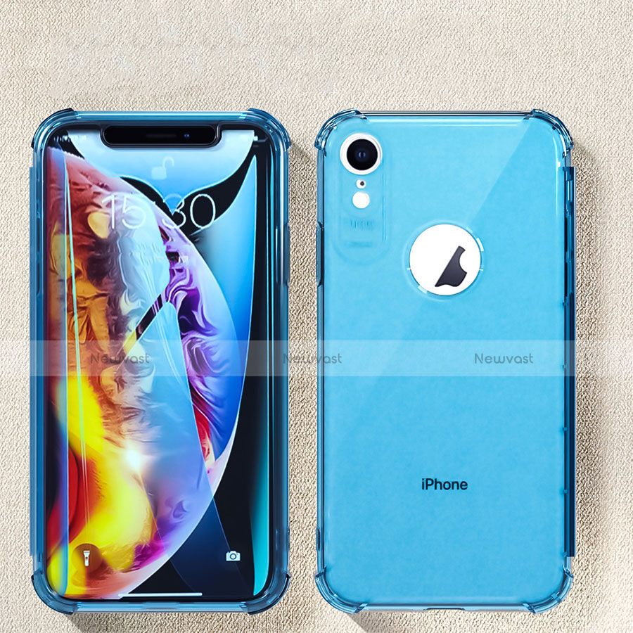 Ultra-thin Transparent TPU Soft Case Cover HC08 for Apple iPhone XR Sky Blue
