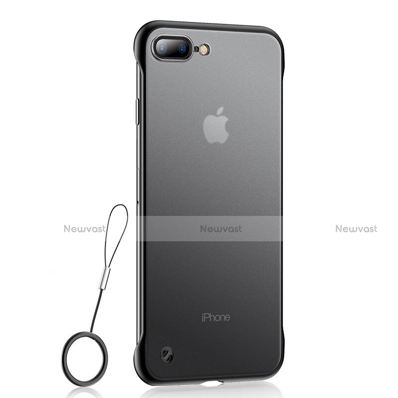 Ultra-thin Transparent TPU Soft Case Cover HT02 for Apple iPhone 7 Plus Black