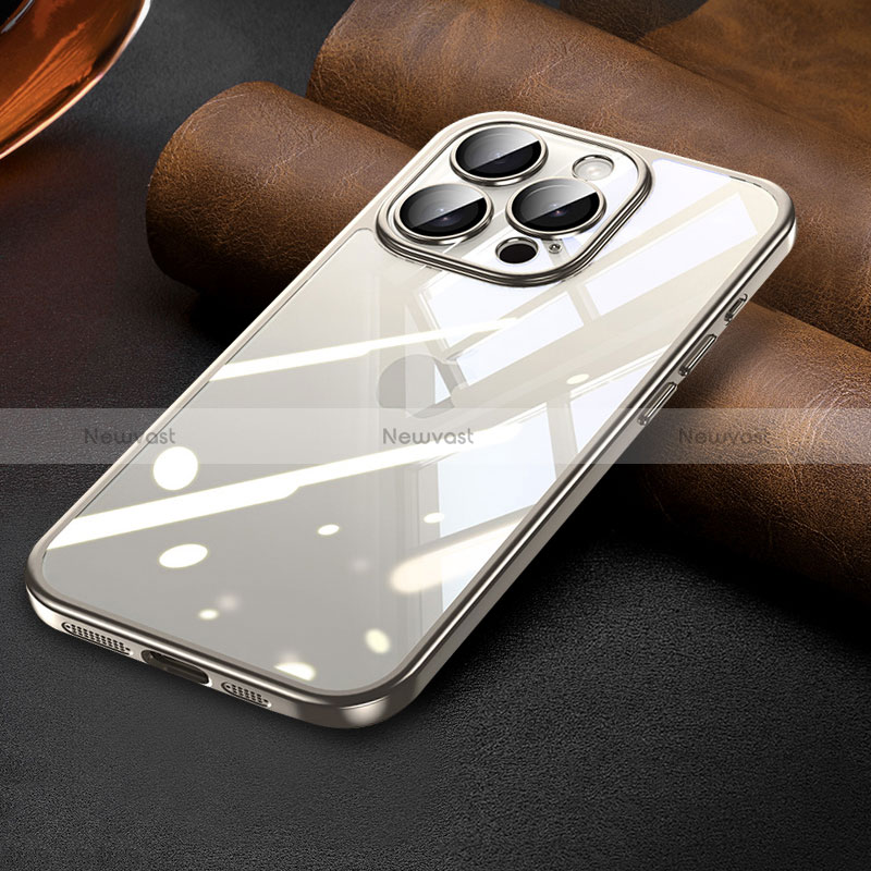 Ultra-thin Transparent TPU Soft Case Cover LD7 for Apple iPhone 14 Pro Gray