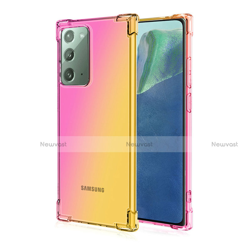 Ultra-thin Transparent TPU Soft Case Cover N01 for Samsung Galaxy Note 20 5G Yellow