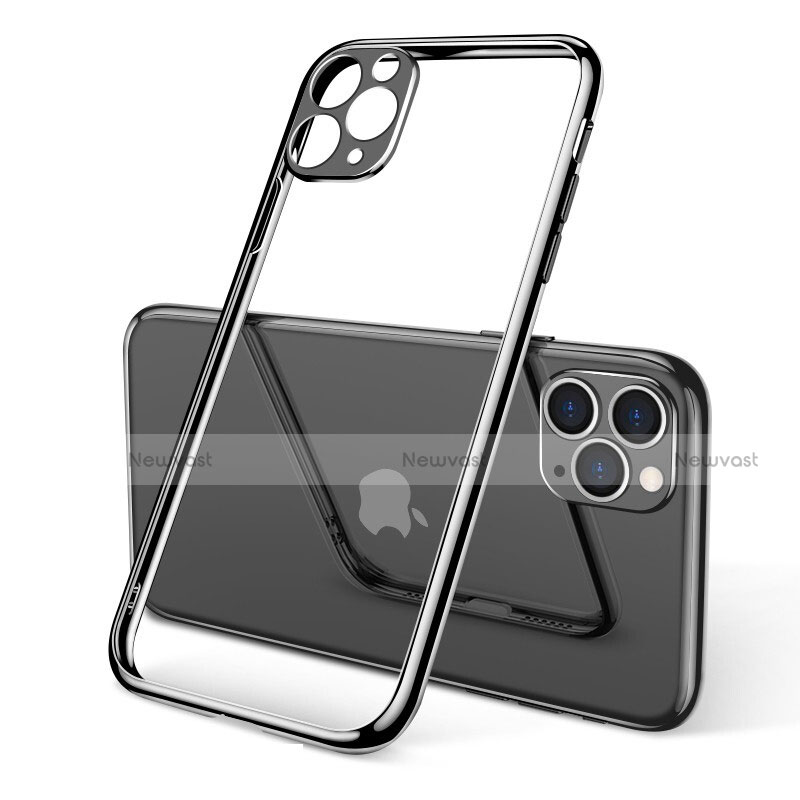 Ultra-thin Transparent TPU Soft Case Cover S01 for Apple iPhone 11 Pro Black