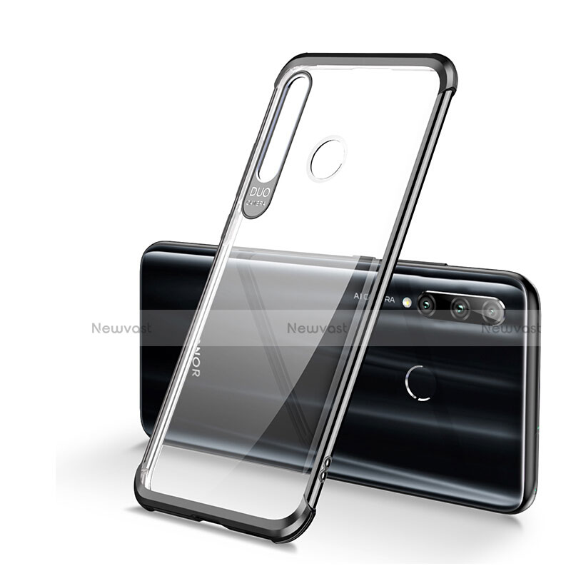 Ultra-thin Transparent TPU Soft Case Cover S01 for Huawei Honor 20 Lite Black