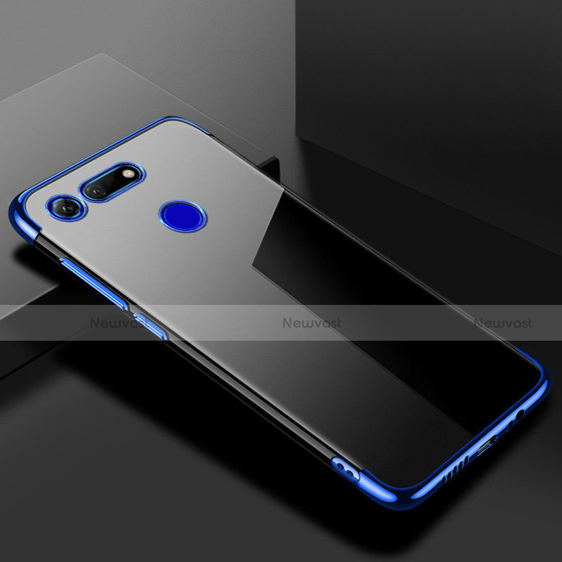 Ultra-thin Transparent TPU Soft Case Cover S01 for Huawei Honor View 20 Blue