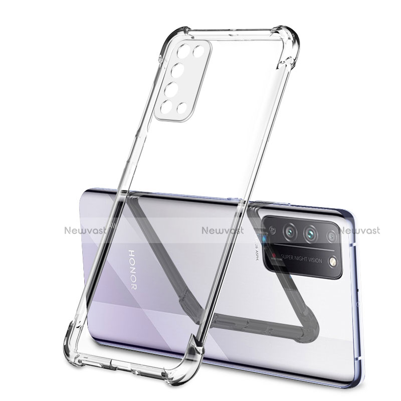 Ultra-thin Transparent TPU Soft Case Cover S01 for Huawei Honor X10 5G