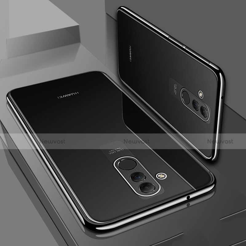 Ultra-thin Transparent TPU Soft Case Cover S01 for Huawei Mate 20 Lite Black
