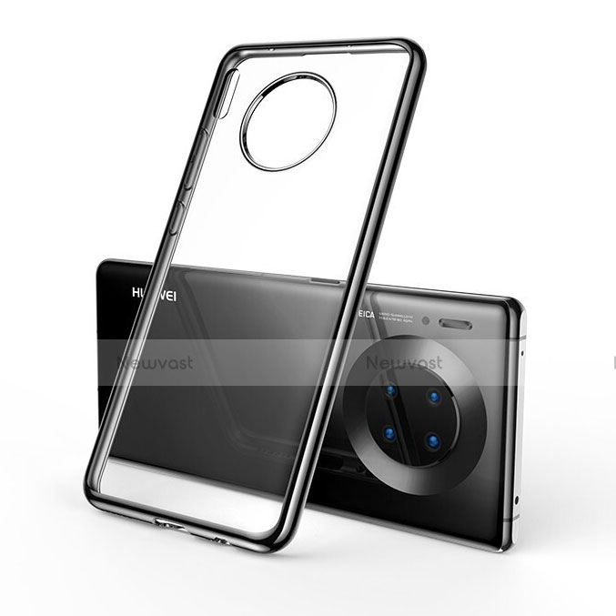 Ultra-thin Transparent TPU Soft Case Cover S01 for Huawei Mate 30E Pro 5G Black