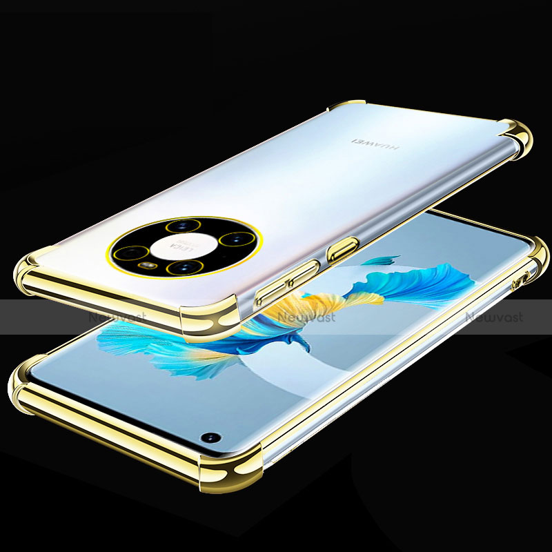 Ultra-thin Transparent TPU Soft Case Cover S01 for Huawei Mate 40 Gold