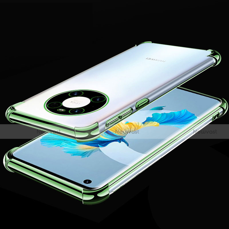 Ultra-thin Transparent TPU Soft Case Cover S01 for Huawei Mate 40 Green