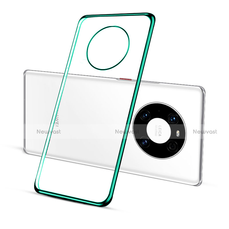 Ultra-thin Transparent TPU Soft Case Cover S01 for Huawei Mate 40 Pro Green