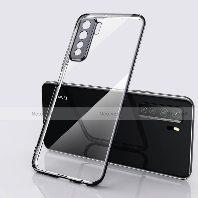 Ultra-thin Transparent TPU Soft Case Cover S01 for Huawei Nova 7 SE 5G Black